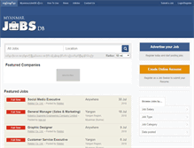 Tablet Screenshot of myanmarjobsdb.com